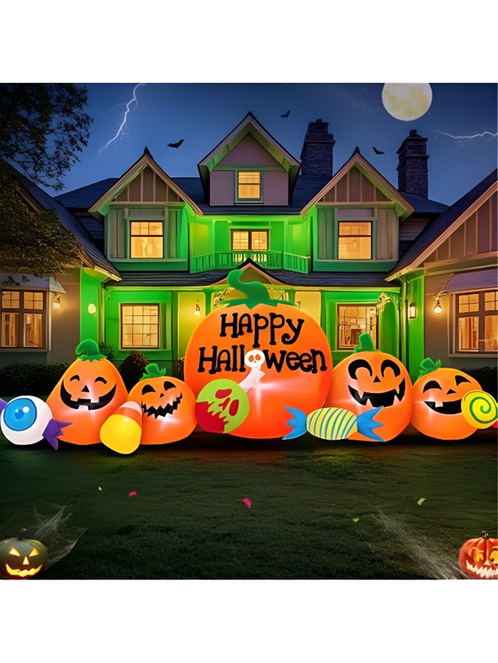 8FT Halloween Inflatable Decorations Outdoor, Halloween Decoration Outdoor